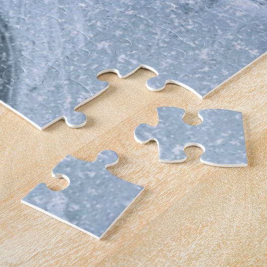 Frosty Maple Leaf Frozen on Ice Puzzle (Seite)