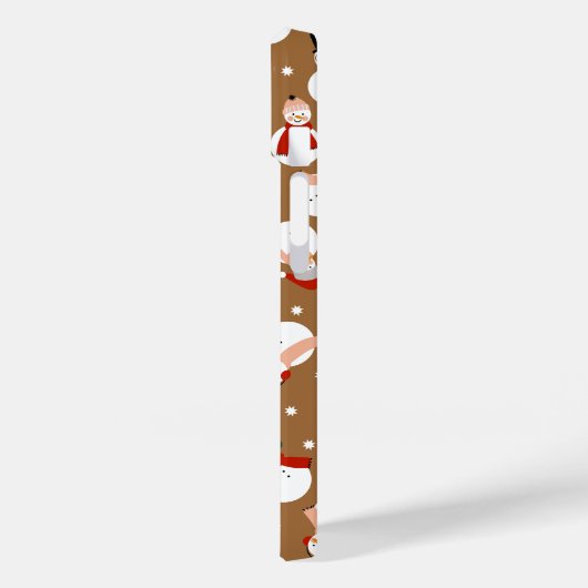 Frosty Merry Snowman Wonderland Case-Mate iPhone Hülle (Rückseite / Links)