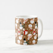 Frosty Merry Snowman Wonderland Kaffeetasse (VorderseiteRechts)