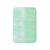 Frosty Misty Branches Mint Green Badematte (Vorderseite Vertikal)