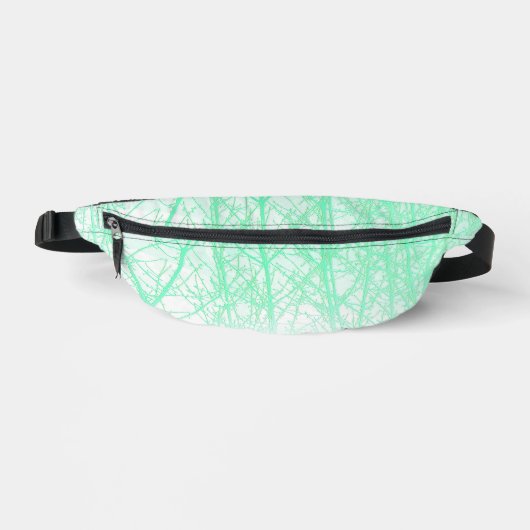 Frosty Misty Branches Mint Green Bauchtasche (Vorderseite)