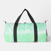 Frosty Misty Branches Mint Green Duffle Bag (Vorderseite)