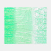 Frosty Misty Branches Mint Green Fleecedecke (Vorderseite (Horizontal))