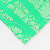 Frosty Misty Branches Mint Green Fleecedecke (Ecke)