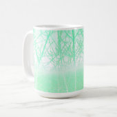 Frosty Misty Branches Mint Green Kaffeetasse (Vorderseite Links)