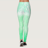 Frosty Misty Branches Mint Green Leggings (Rückseite)
