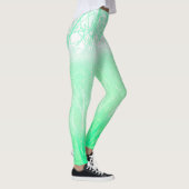 Frosty Misty Branches Mint Green Leggings (Rechts)