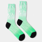 Frosty Misty Branches Mint Green Socken (Rechts)