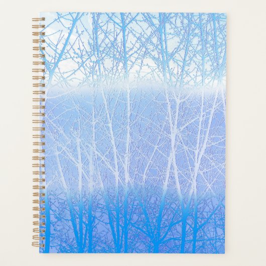 Frosty MIsty Trees Baby Blue Planer (Vorderseite)