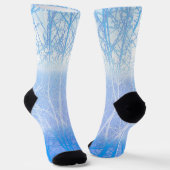 Frosty MIsty Trees Baby Blue Socken (Gewinkelt)