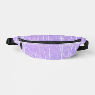 Frosty Misty Trees in Lilac Lavender Bauchtasche