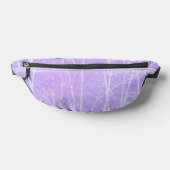 Frosty Misty Trees in Lilac Lavender Bauchtasche (Ablage )