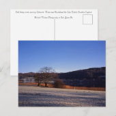 Frosty Morgens Esthwaite Water Cumbria England Postkarte (Vorne/Hinten)