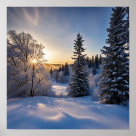 Frosty Morning Poster