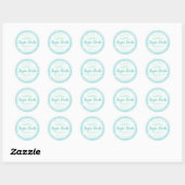 Frosty Peppermint Weihnachtszucker Scrub Labels Runder Aufkleber (Blatt)