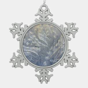 Frosty Pewter Snowflake Ornament