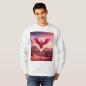 "Frosty Phoenix Art: Mystische Winter-Avian Dekora T-Shirt (Vorne ganz)