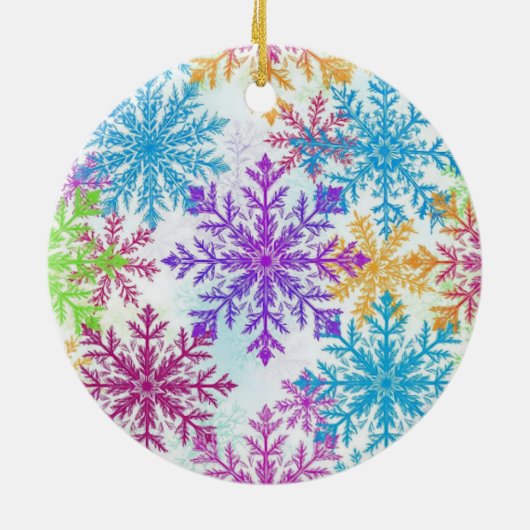 Frosty Rainbow Flakes — Bright Winter Ornament (Hinten)