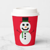 Frosty Red Paper Cup Pappbecher (Rückseite)