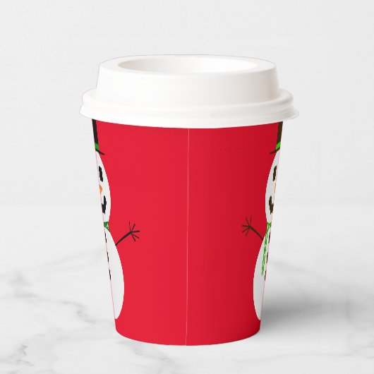 Frosty Red Paper Cup Pappbecher (Rechts)