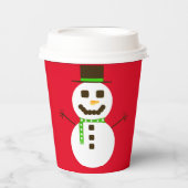 Frosty Red Paper Cup Pappbecher (Vorderseite)