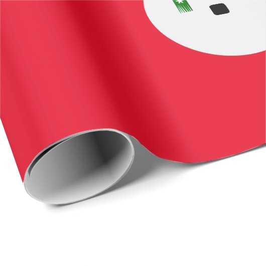Frosty Red Wrapping Paper Geschenkpapier (Rolleneckpunkt)