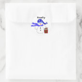 Frosty Runder Aufkleber (Tasche)