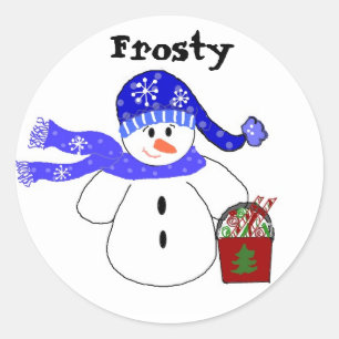 Frosty Runder Aufkleber