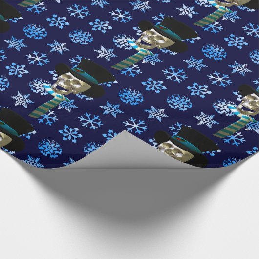 Frosty Skull Geschenkpapier (Ecke)