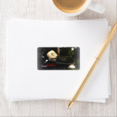 Frosty S'mores Snowman Gift Labels Adressaufkleber (Insitu)