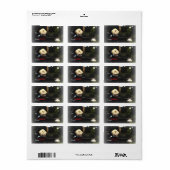 Frosty S'mores Snowman Gift Labels Adressaufkleber (Vorne)