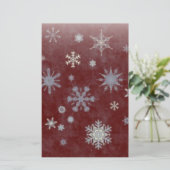 Frosty Snowflake Briefpapier (Stehend Vorderseite)