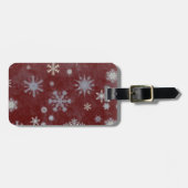 Frosty Snowflake Gepäckanhänger (Vorderseite horizontal)