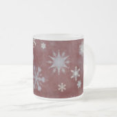 Frosty Snowflake Mattglastasse (VorderseiteRechts)