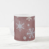 Frosty Snowflake Mattglastasse (Vorderseite Links)