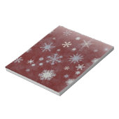 Frosty Snowflake Notizblock (Rotiert)