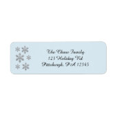 Frosty Snowflake return address label (Vorne)