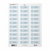 Frosty Snowflake return address label (Vorne)