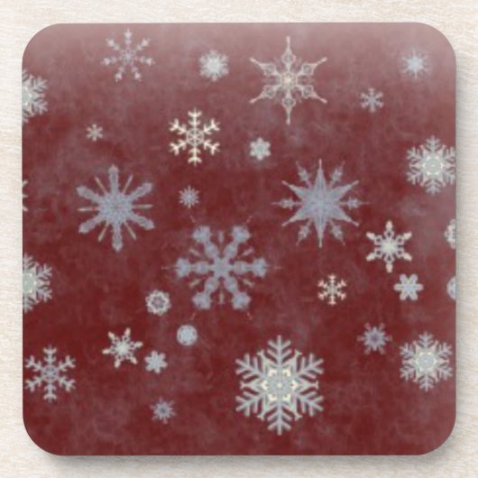 Frosty Snowflake Untersetzer (Vorderseite)