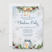 Frosty Snowly Winter Weihnachtsfest Party Einladung (Vorderseite)