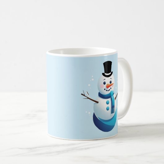Frosty Snowman Coffee Tasse (VorderseiteRechts)