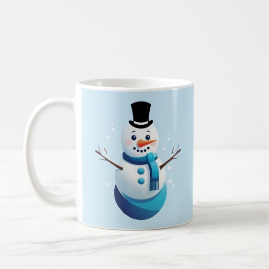 Frosty Snowman Coffee Tasse (Links)