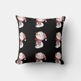 Frosty Snowman Design Winter Holiday Kollektion Kissen