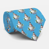 Frosty Snowman Pattern Krawatte (Gerollt)