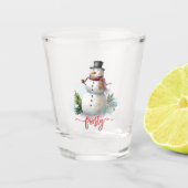 Frosty Snowman Shoot Glass Schnapsglas (Vorderseite)