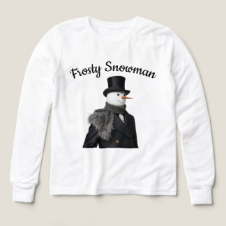 Frosty Snowman Simple Elegant Chirstmas Snowman 