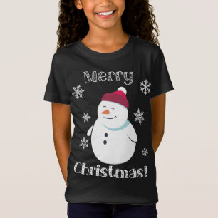 Frosty Snowman Süße Tier Frohe Weihnachten T-Shirt