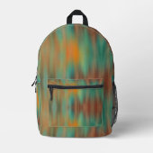 Frosty Southwestern Glass Abstrakt Pattern Bedruckter Rucksack (Vorderseite)