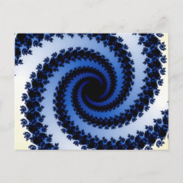 Frosty Spiral Fraktal Postkarte