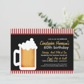 Frosty Stein Einladungen zum 60. Geburtstag (Stehend Vorderseite)